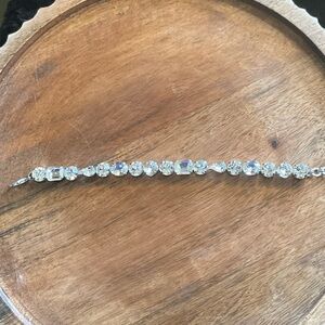 Sorrelli White Bridal Clear Crystal Bracelet